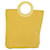 Céline CELINE Hand Bag Nylon Yellow Auth ar9694b  ref.969516