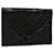 SAINT LAURENT V Stitch Clutch Bag Leather Black Auth bs6296  ref.969537