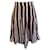 Marni Burgundy White Black Pleated Summer Skirt UK 10 US 6 EU 38 Dark red Viscose  ref.969601