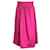 Moschino Couture Jupe midi en laine rose fuchsia  ref.969680