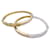 inconnue Two gold bangle bracelets. White gold Yellow gold  ref.970395