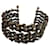 Autre Marque Bracelet manchette articulé 5 rangées en métal bronze du Sahara Acier  ref.970413