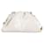 Bottega Veneta Mini Pouch Clutch in White Patent Leather  ref.970488