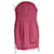 Dsquared2 Strapless Dress with Chain Detail in Pink Ramie  ref.970510