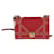 Dior Diorama Umhängetasche mit Nieten aus rotem Leder  ref.970548
