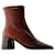 Airbrushed Crafted Ankle Boots - Marine Serre - Leather - Brown  ref.970557
