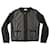 Moncler Cardigan con zip in lana merinos nera Nero  ref.971226