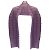 Sciarpa Agnona Plissettata Viola in Cashmere e Seta