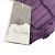 Sciarpa Agnona Plissettata Viola in Cashmere e Seta - vista 5