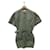 ****Robe manches courtes olive ISABEL MARANT ETOILE Coton Vert olive  ref.971480