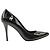 Pierre Balmain High Heels aus schwarzem Lackleder