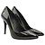 Pierre Balmain High Heels aus schwarzem Lackleder - Ansicht 2