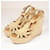 Hermès Incredibili sandali con plateau Hermes Beige Pelle  ref.971971