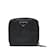 Prada Saffiano Leather Zip Around Short Wallet M521x Black Pony-style calfskin  ref.972004