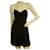 Schwarzes, drapiertes, trägerloses Satin-Minikleid von Alexander McQueen, Größe 44 Strahl  ref.972037