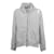 Balmain Hooded Sweatshirt with Holes Grey  ref.972222