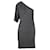 Autre Marque Sabatini White One-shoulder Shimmer Dress Black  ref.972224
