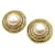 ***CHANEL  faux pearl earrings Golden  ref.972243