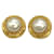 ***CHANEL  Fake pearl earrings 2P set Golden  ref.972258
