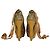 Lanvin Sake Pattern Canvas High Cork Heel Wedges Plateau Peep Pumps Schuhe 40 - Ansicht 3