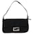 FENDI Mamma Baguette Bolso de hombro Cuero Harako Negro Auth fm2535  ref.1000497