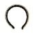 Autre Marque Collezione Privée Fascia per capelli a catena a strati Nero  ref.1000506