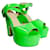 Christopher Kane Sandals Green Patent leather  ref.1000885
