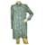 Mini abito camicia abbottonata setosa con stampa animalier in pelle di serpente blu Zadig & Voltaire Seta  ref.1001323