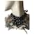 Autre Marque Collier en plumes de faisan Tissu Noir Beige  ref.1001453
