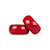 Autre Marque Conjunto de pulseras de plexiglás de Private Collection Roja  ref.1001764
