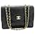 Timeless Chanel flap bag Black Leather  ref.1001810