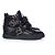 Giuseppe Zanotti, Sneakers alte in pelle con catena foderata nera. Nero - vista 4