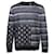 Givenchy, pull à col rond avec drapeau américain Coton Polyester Gris  ref.1001937
