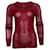 Isabel Marant, knitted glitter stretch top Red Viscose  ref.1001951