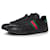 Gucci, Zapatillas de cuero negras Ace Negro  ref.1001956