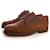 Autre Marque Johnston & Murphy, Brown leather cap toe lace-up Derbys in size 9.5/42.5.  ref.1001982