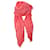 Faliero Sarti, Lenço rosa com bordas cruas. Seda Lã  ref.1001983