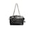 Chanel, Mini sac à main matelassé vintage en cuir d'agneau noir avec détails dorés.  ref.1001999