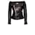 Faith Connexion, Off-shoulder biker jacket. Black Leather  ref.1002013