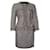 Chanel, costume en tweed Laine Noir Blanc  ref.1002029