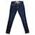 J Brand Marca J, calça jeans com costura laranja Azul Algodão  ref.1002051