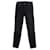 J Brand Marca J, Calça jeans preta com acabamento em couro Preto Algodão  ref.1002052