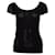 Chanel, stretch top with Chanel logo Black  ref.1002080