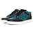 Jimmy Choo, Miami-Sneaker mit Metallic-Schlangenmuster Schwarz Grün Leder  ref.1002105
