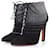 Alaïa Alaia, Black suede laser-cut boots  ref.1002106