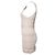 Magali Pascal, White perforated dress with a skin-colored slip dress in size S. - view 2