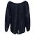 Antik Batik, Bluse mit eingewebtem Blumenmuster Blau - Ansicht 2