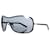 Chanel, black shield sunglasses with pearl  ref.1002242