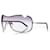 Chanel, Schild-Sonnenbrille mit Perle Rot  - Ansicht 3