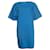 Hermès Hermes, Vestido camisa azul Algodão  ref.1002246